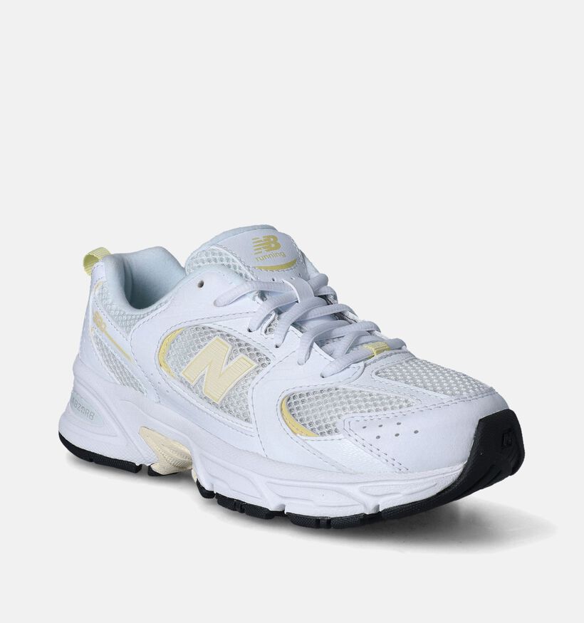 New Balance GR 530 Baskets en Argent pour filles, garçons (350580) - pour semelles orthopédiques