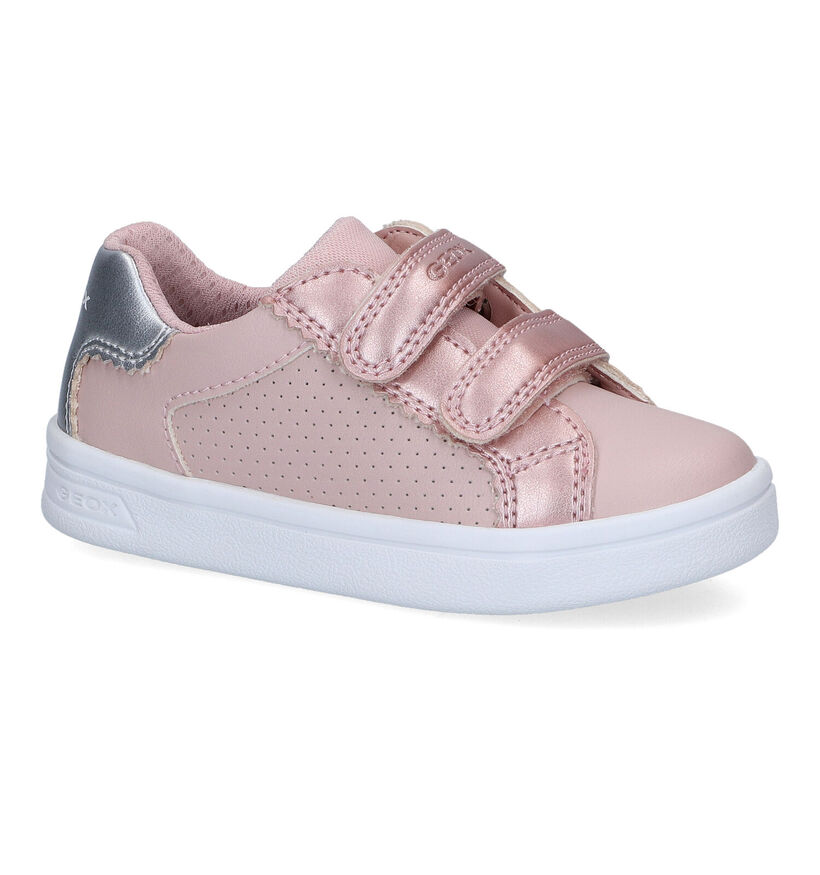 Geox Djrock Chaussures à velcro en Rose pour filles (302631)