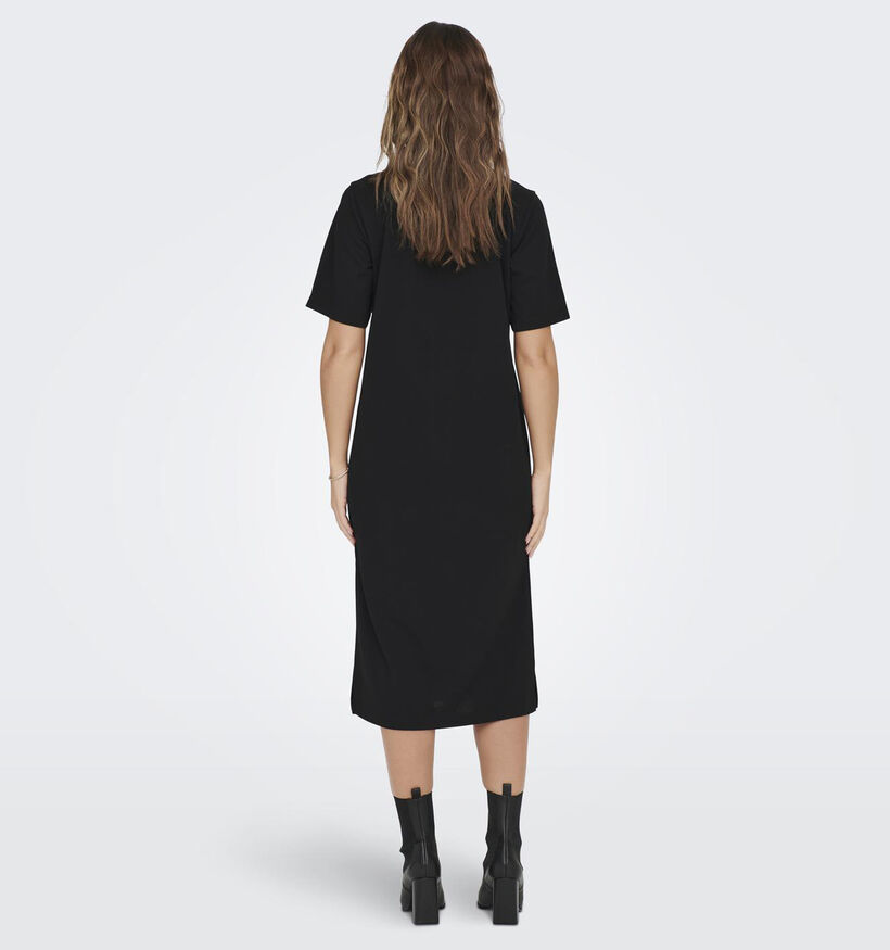 JDY Geggo Zwarte T-shirt jurk voor dames (341099)