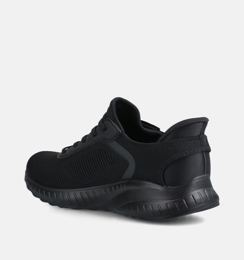 Skechers Bobs Squad Chaos Current Muse Zwarte Slip-on Sneakers voor dames (367458)