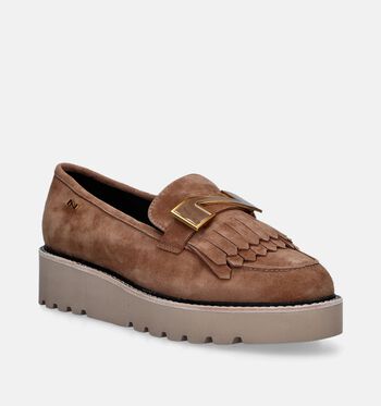 Nathan-Baume Chaussures plates Cognac