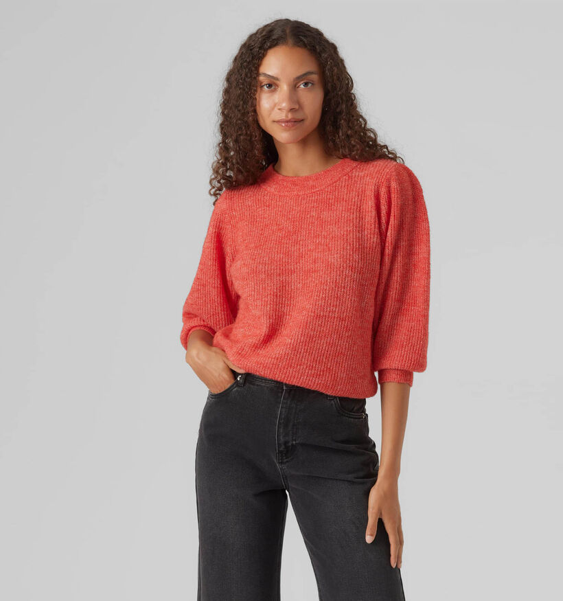 Vero Moda Vigga Pull en Rouge pour femmes (335305)