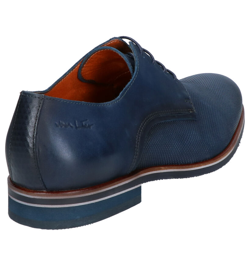 Van Lier Chaussures habillées en Bleu en cuir (261901)