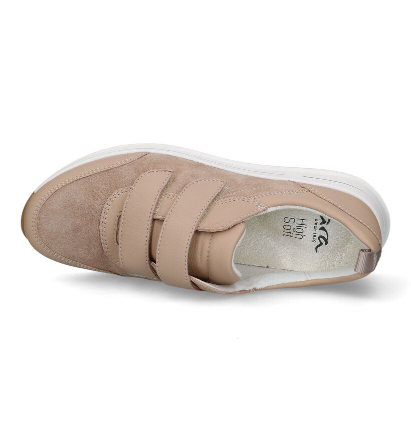 Ara Osaka 2.0 Chaussures à velcro en Beige pour femmes (321903) - pour semelles orthopédiques