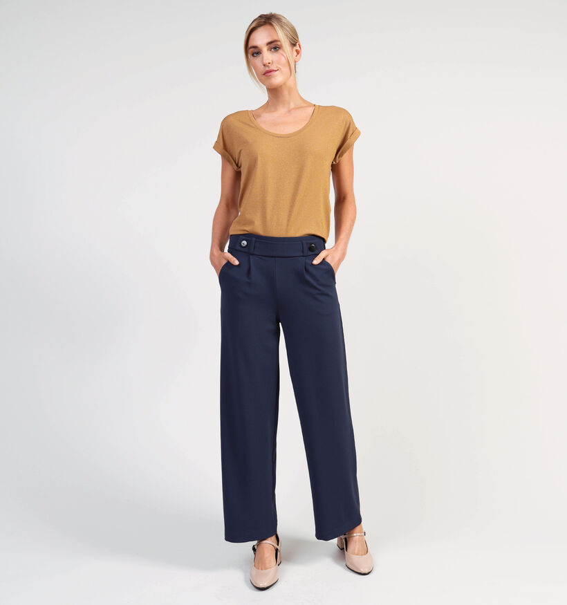 Vila U-Neck Bruine T-shirt voor dames (361363)