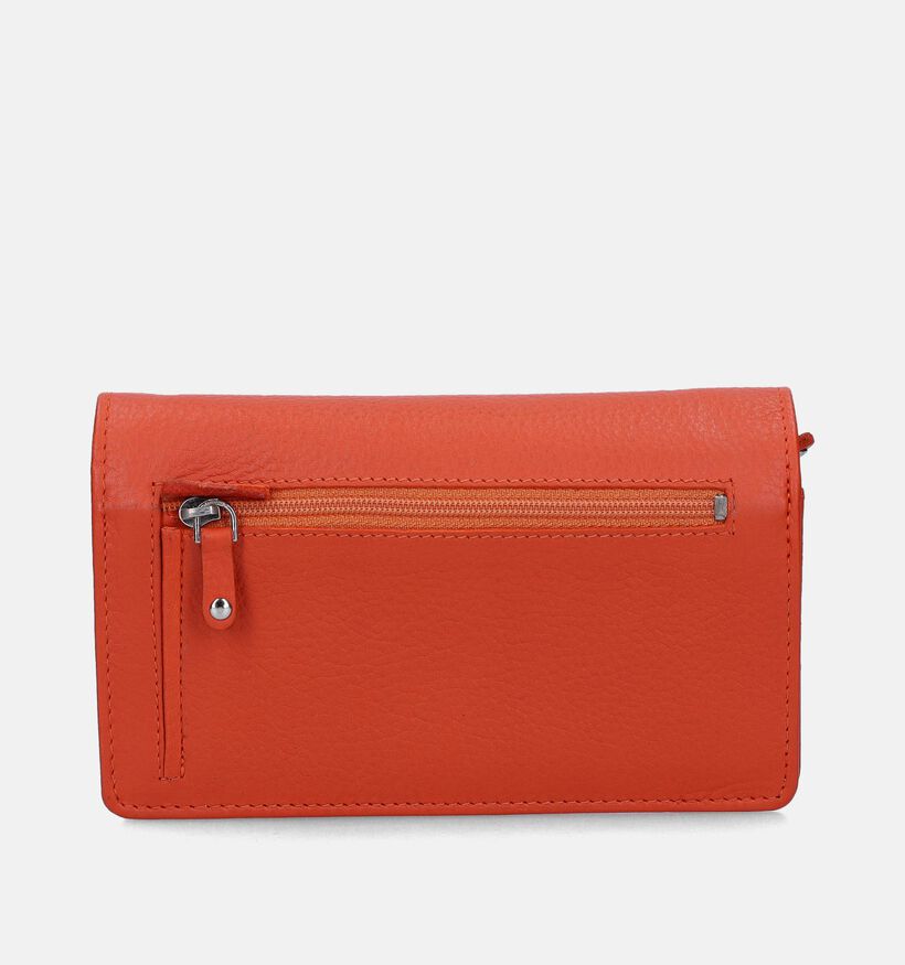 Crinkles Oranje Overslagportemonnee voor dames (349861)
