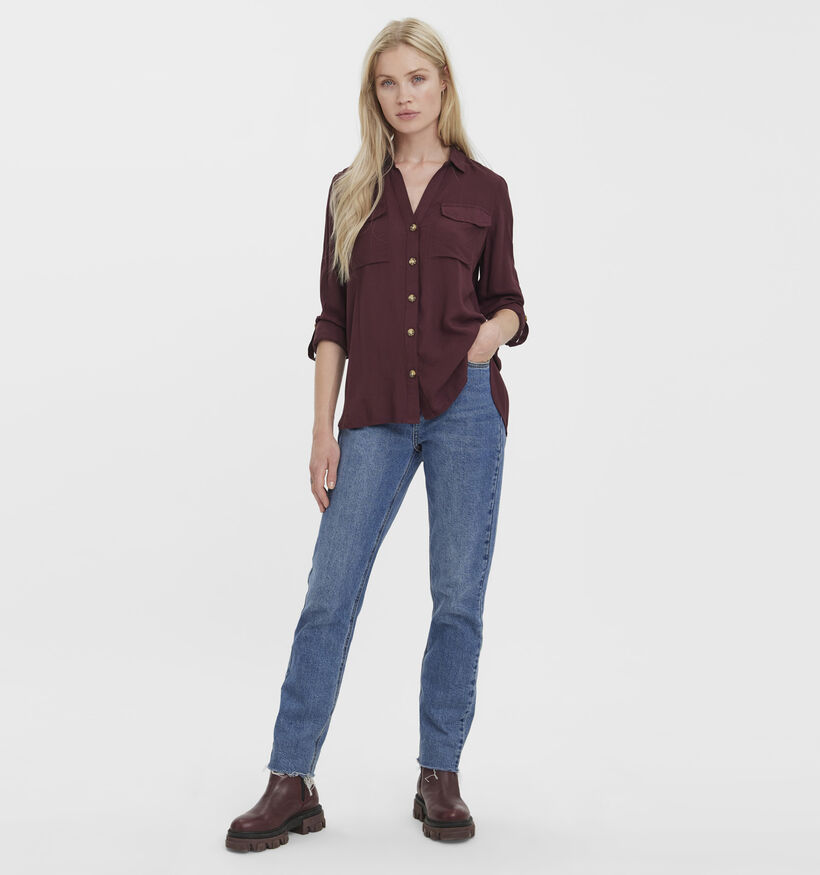 Vero Moda Bumpy Paarse Blouse voor dames (364514)
