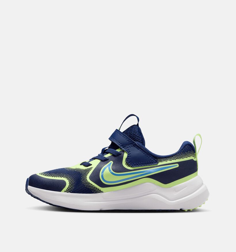Nike Mystic Fly Blauwe/Gele Sportschoenen voor jongens, meisjes (359883)