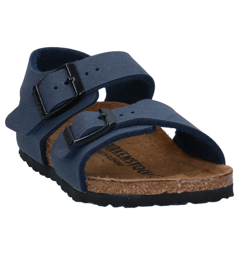 Birkenstock New York  Sandales en Noir pour garçons (338096)