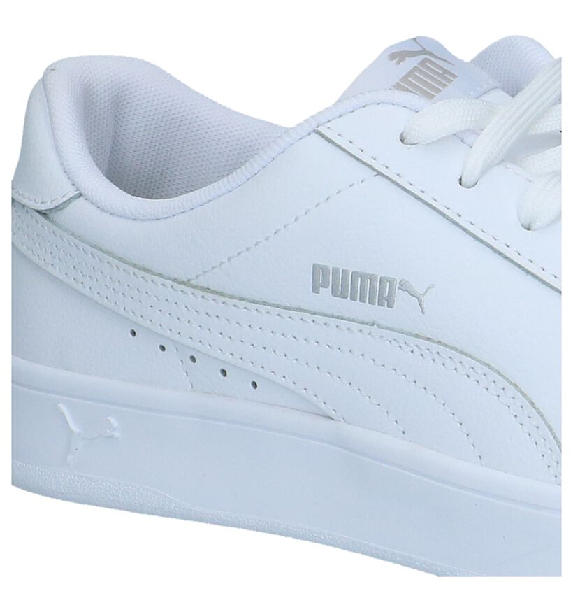 Witte Puma Court Breaker Sneakers in kunstleer (239354)