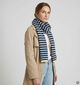 Laurent David Blauwe/Bruine Sjaal voor dames (382900)