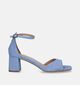 Signatur Sandales avec talon en Bleu pour femmes (341928)