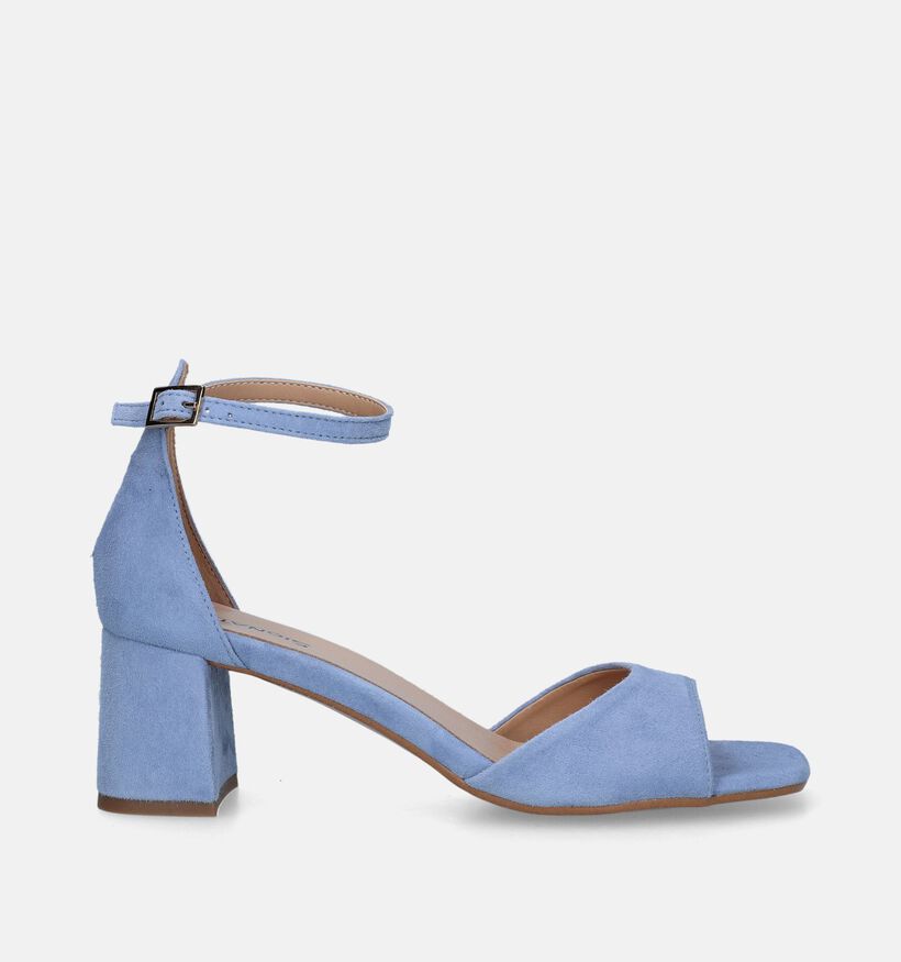 Signatur Sandales avec talon en Bleu pour femmes (341928)