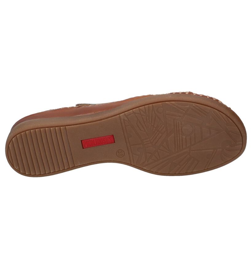 Pikolinos Cadaques Sandales en Ecru/Cognac en cuir (289114)