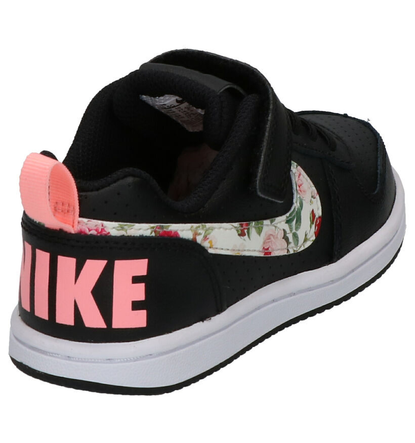 Nike Court Borough Sneakers Zwart in kunstleer (254070)