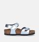 Birkenstock Rio Birko Flor Sandales en Argent pour filles (338100)