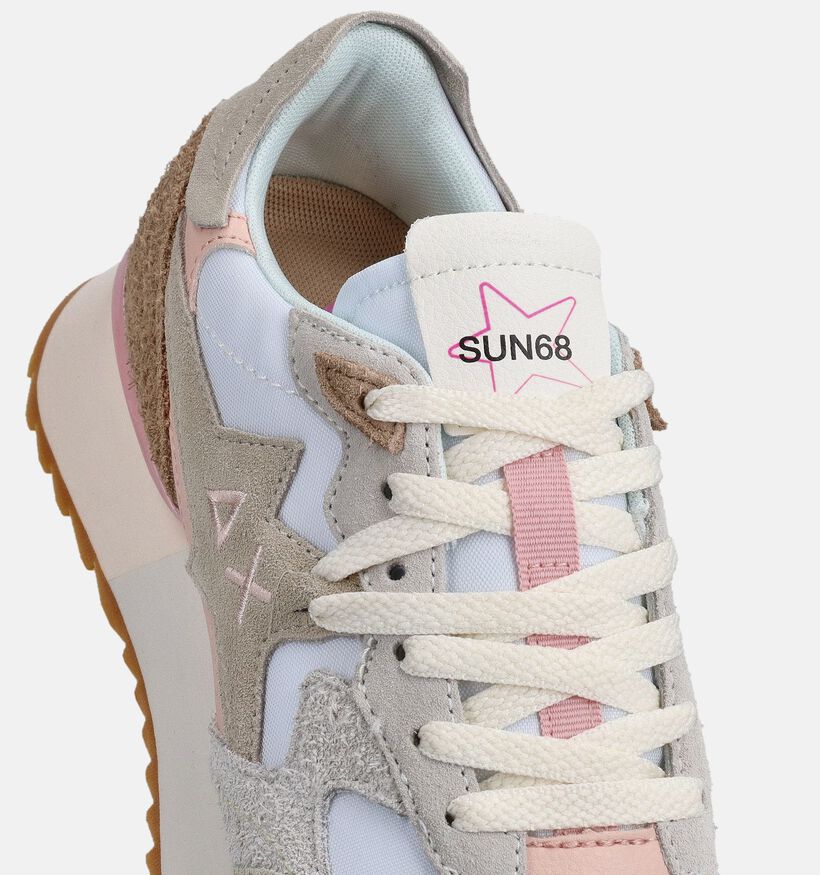 Sun68 Stargirl Beige Sneakers voor dames (368725) - geschikt voor steunzolen
