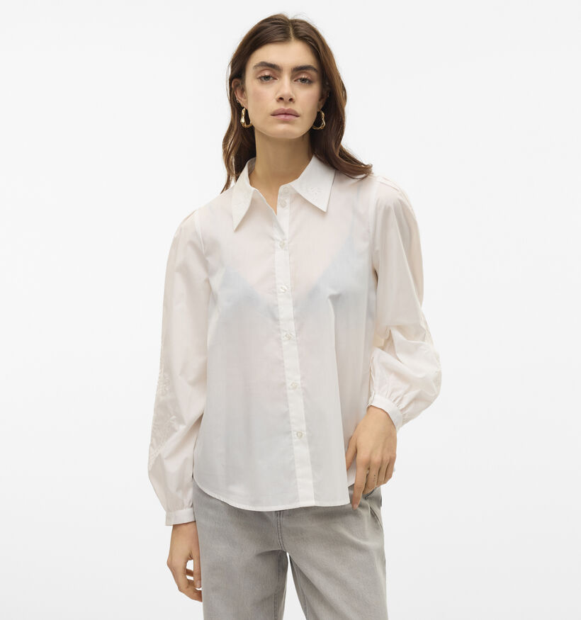 Vero Moda Kava Chemise en Blanc pour femmes (352145)
