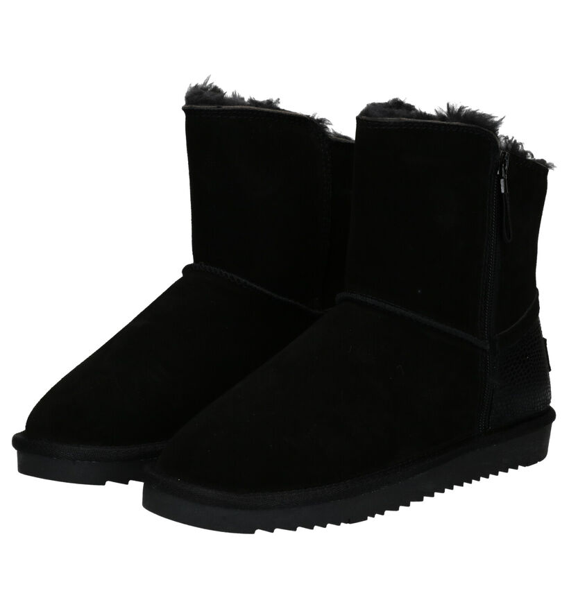 Esprit Bottes de neige en Noir en daim (279820)