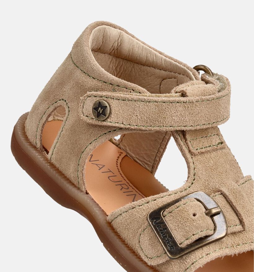 Naturino Quarzo Suede Beige Babysandalen voor meisjes, jongens (371622)