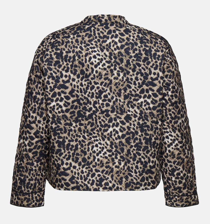 ONLY Carmakoma Bruine Leopard Korte Jas voor dames (371847)