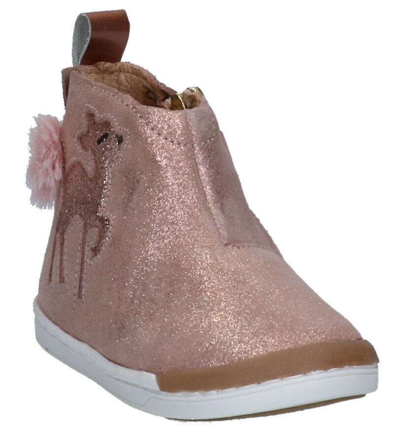 Shoo Pom Kikki Ma Biche Roze Babylaarsjes in nubuck (255214)