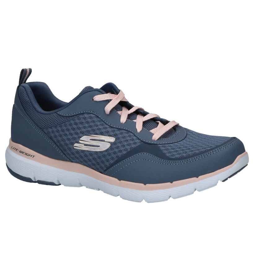 Skechers Knit Stretch Baskets basses en Gris foncé en textile (263223)