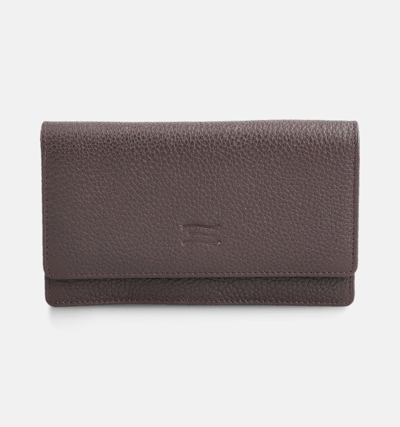 Crinkles Bordeaux Portemonnee met Rits voor dames (381724)