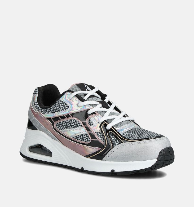 Skechers Uno Baskets basses en Argent pour filles (360934)