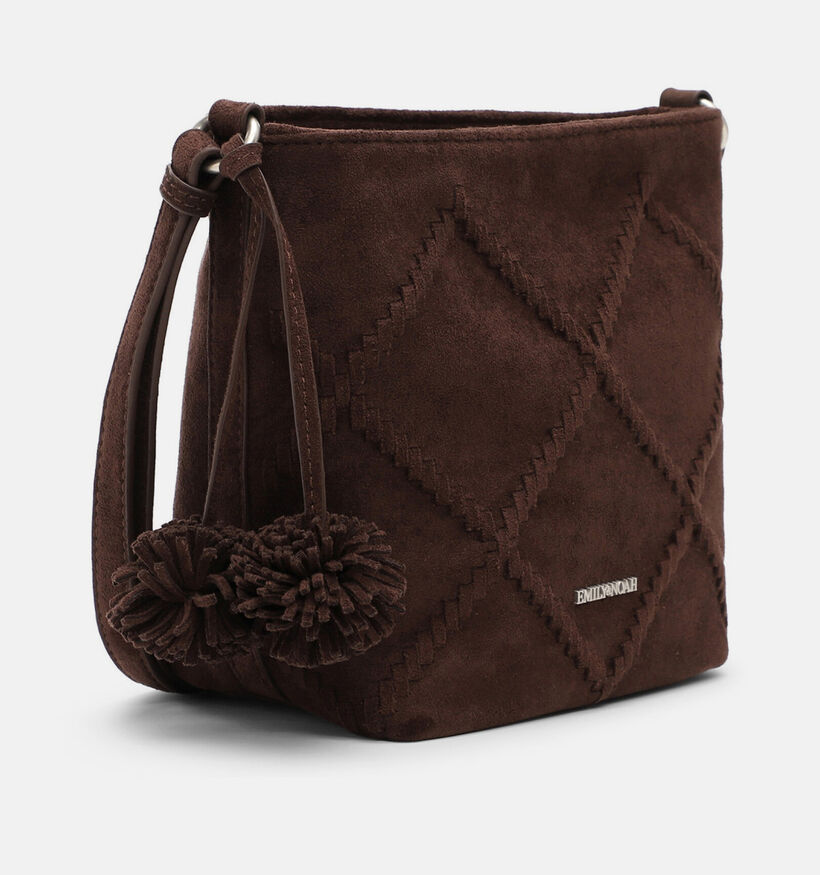 Emily & Noah Leanne Sac port&eacute; crois&eacute; en Brun fonc&eacute; pour femmes (378865)