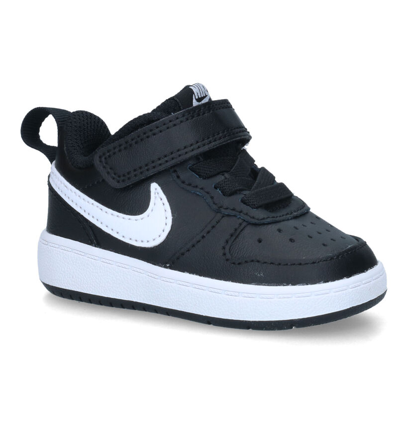 Nike Court Borough Baskets en Noir pour garçons (322310)