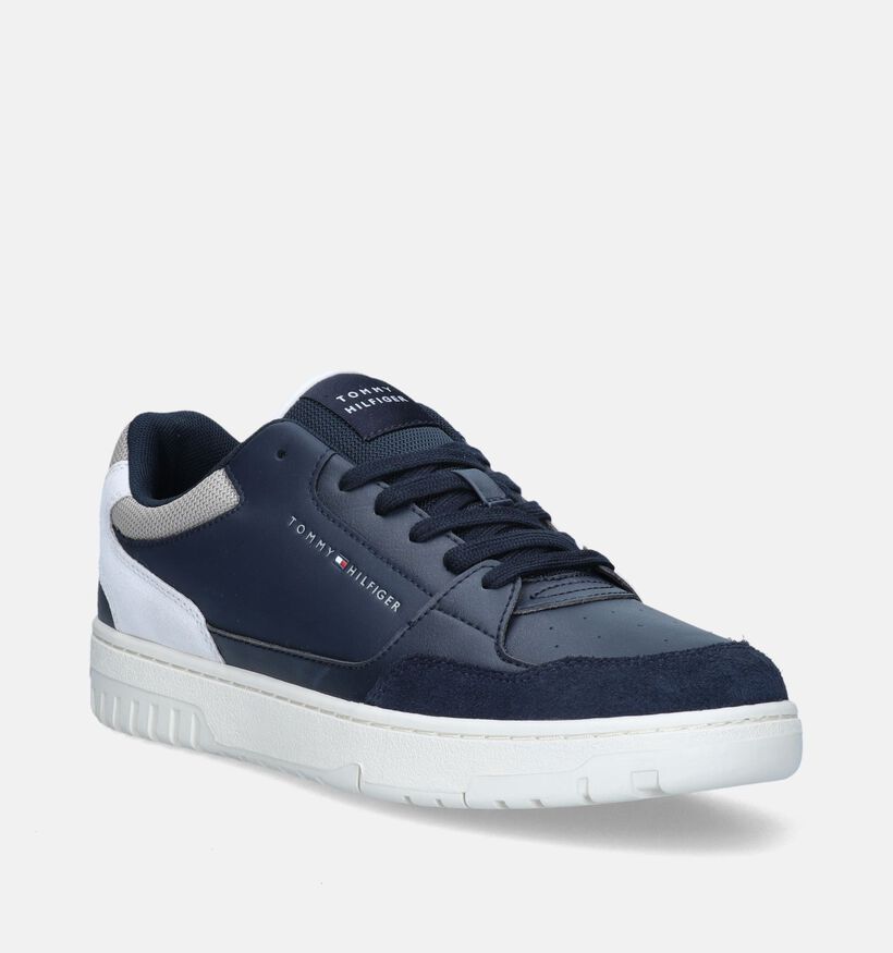 Tommy Hilfiger Basket Core LTH Mix Ess Blauwe Veterschoenen voor heren (345812)