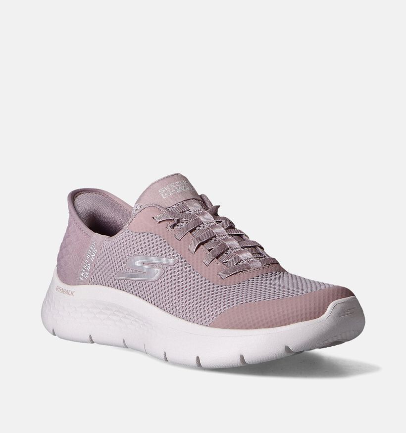 Skechers Go Walk Flex Grand Slip-ins en Rose pour femmes (351917)