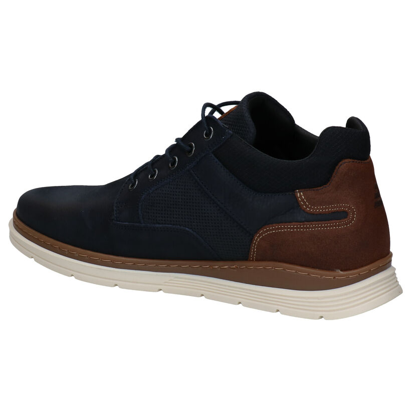 Bullboxer Blauwe Hoge Schoenen in leer (296424)
