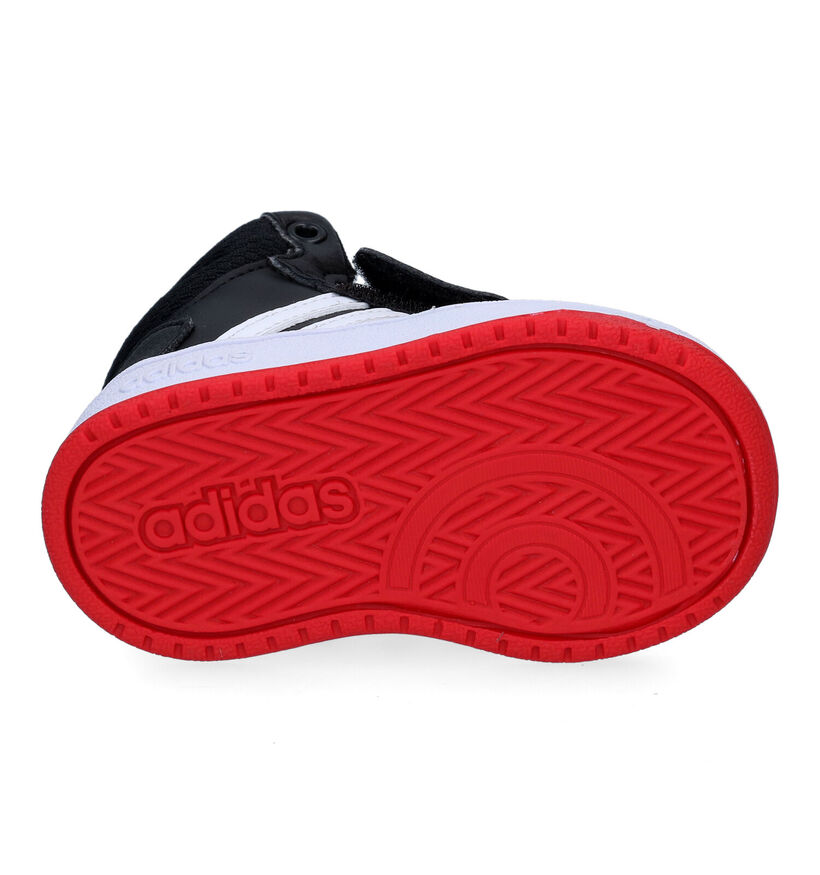 adidas Hoops Mid 2.0 Baskets Hautes pour bébé en Noir pour garçons (299872) - pour semelles orthopédiques