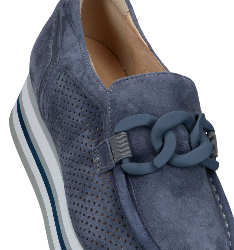 Softwaves Chaussures à enfiler en Bleu pour femmes (325048) - pour semelles orthopédiques