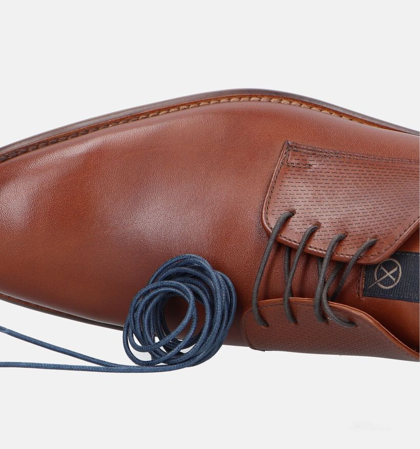 Ambiorix Fermo Chaussures à lacets en Cognac pour hommes (327713)