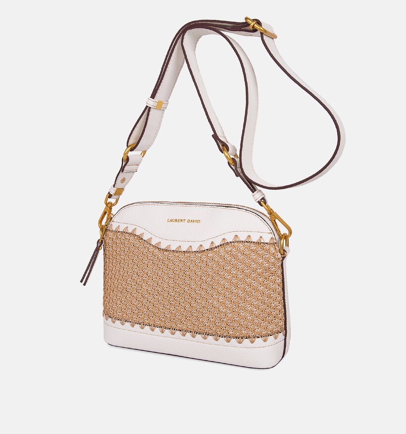 Laurent David Witte/Beige Crossbodytas voor dames (373935)