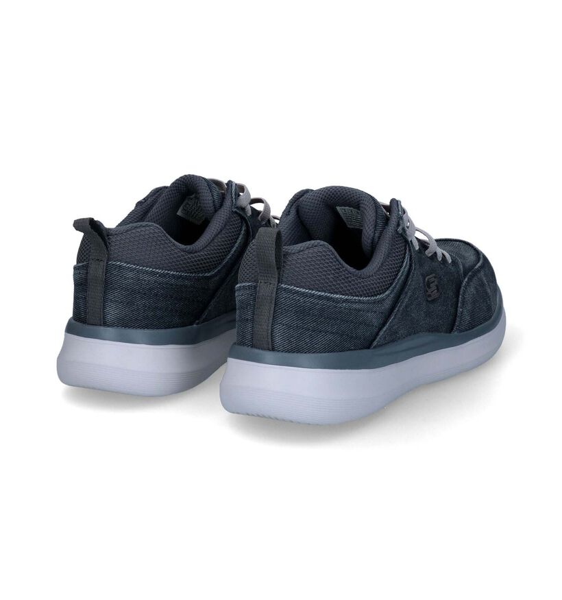 Skechers Delson 2.0 Kemper Groene Veterschoenen in stof (306009)