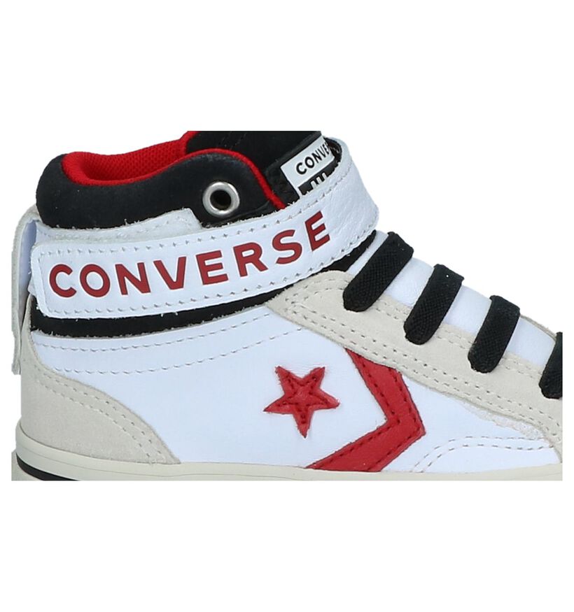 Converse Pro Blaze Strap HI Zwarte Sneakers voor jongens (293598) - geschikt voor steunzolen