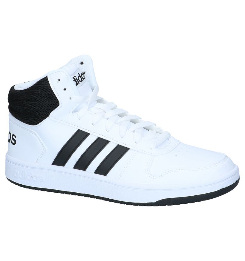 adidas Hoops 2.0 Mid Baskets en Blanc en simili cuir (290816)