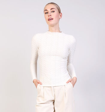 Longsleeves beige Vila T-shirts Noir/Beige