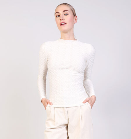 Vila T-shirts Zwart/Beige