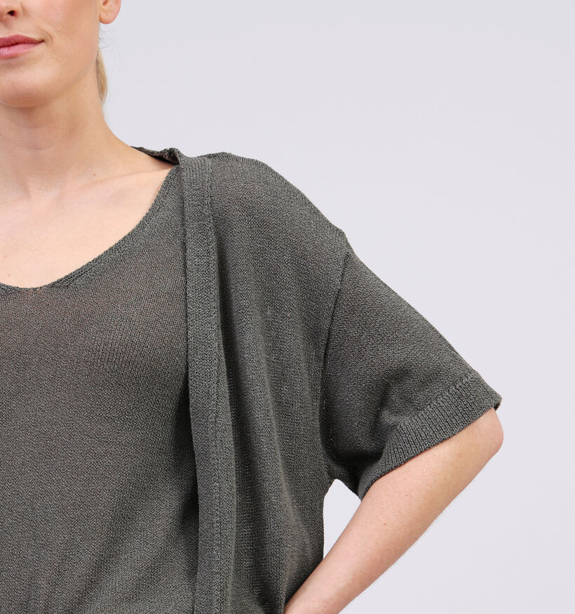 JDY Shine Groene Knit Kimono voor dames (353263)