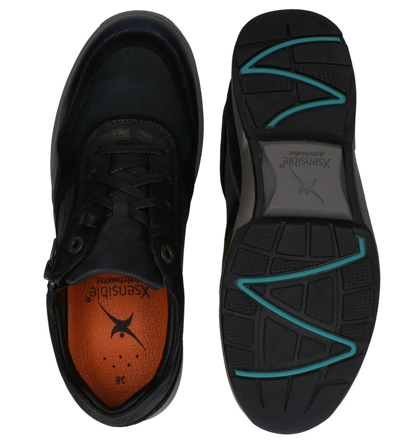 Xsensible Lima Chaussures à lacets en Bleu en cuir (284944)