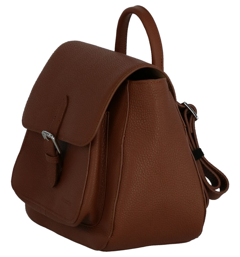 Mazarin Escape Sac à Dos en Cognac en cuir (256873)