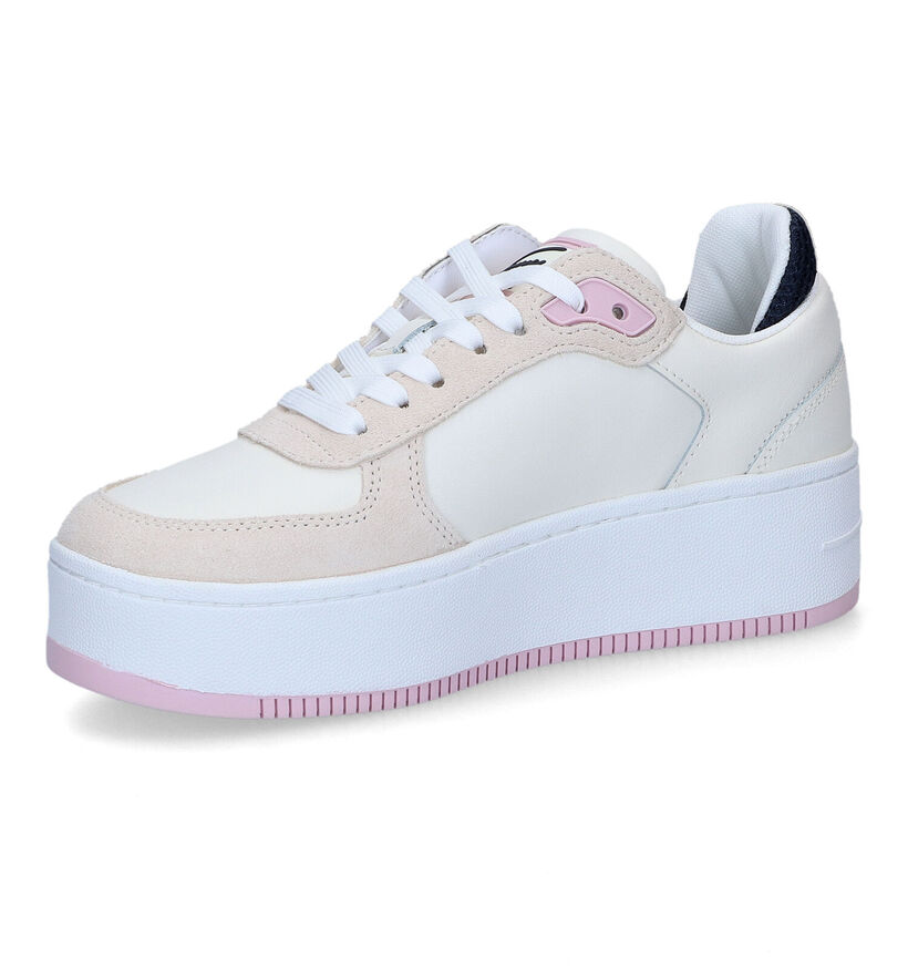 Tommy Hilfiger Iconic Flatform Baskets en Beige en cuir (314134)