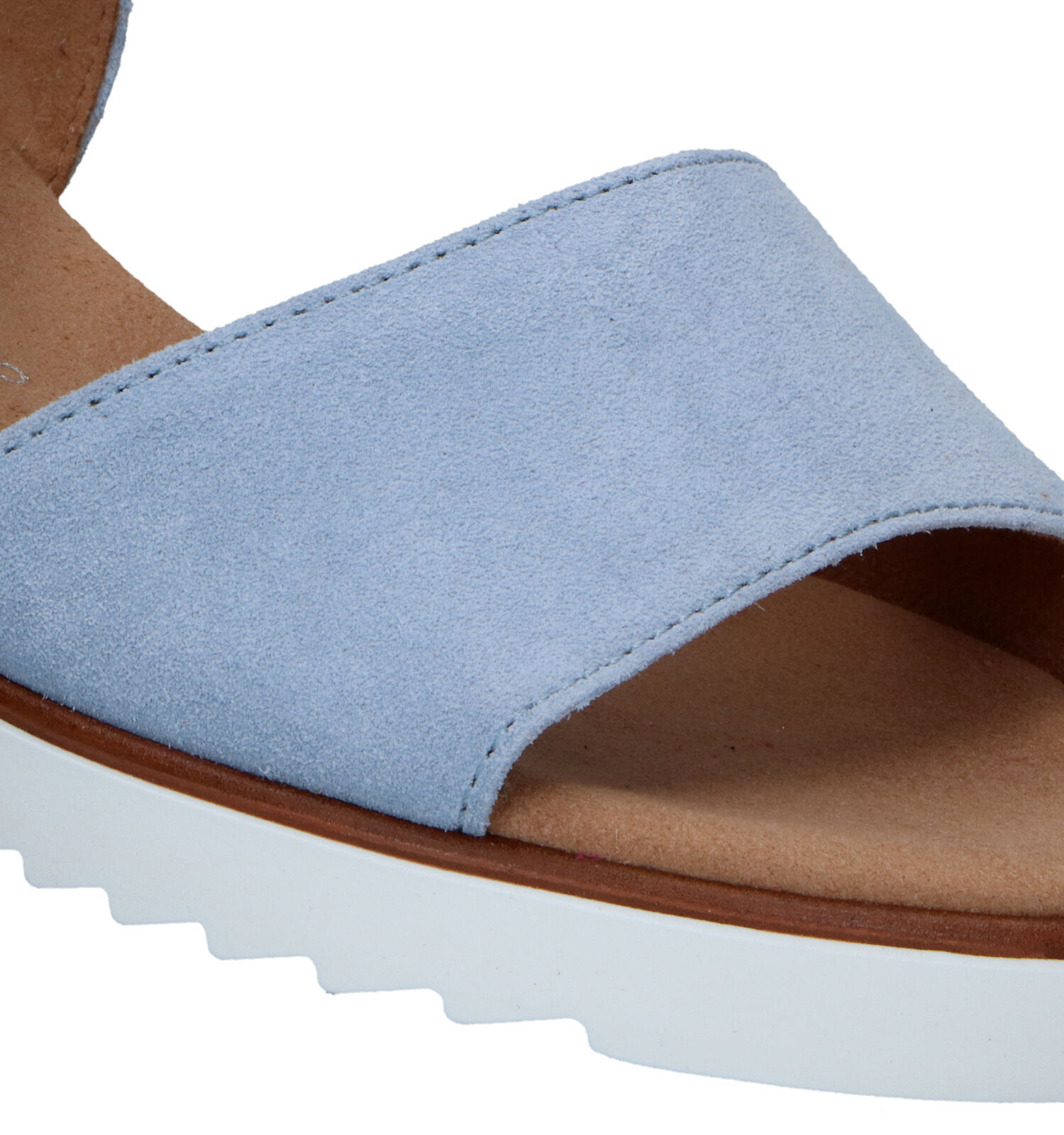 Gabor Comfort Blauwe Sandalen Met Sleehak Dames Sandalen
