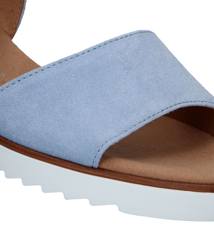 Gabor Comfort Sandales avec talon compensé en Bleu pour femmes (323123)