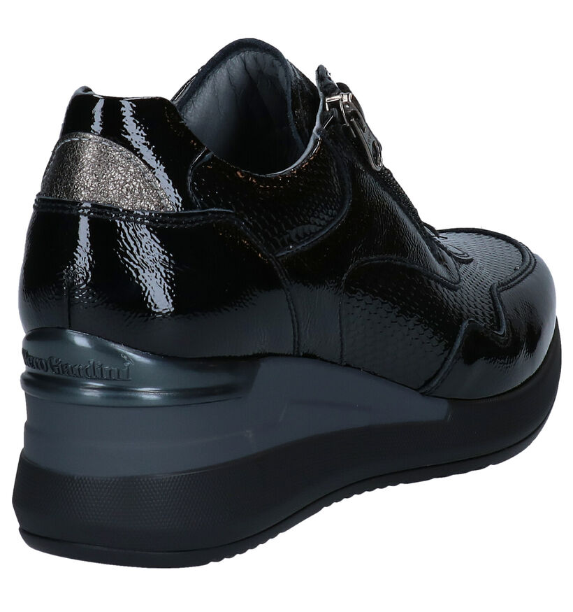 NeroGiardini Zwarte Veterschoenen in leer (296640)